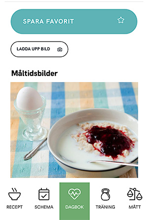 Ladda gärna upp en bild av måltiden.