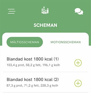 Här hittar du dina måltidsscheman